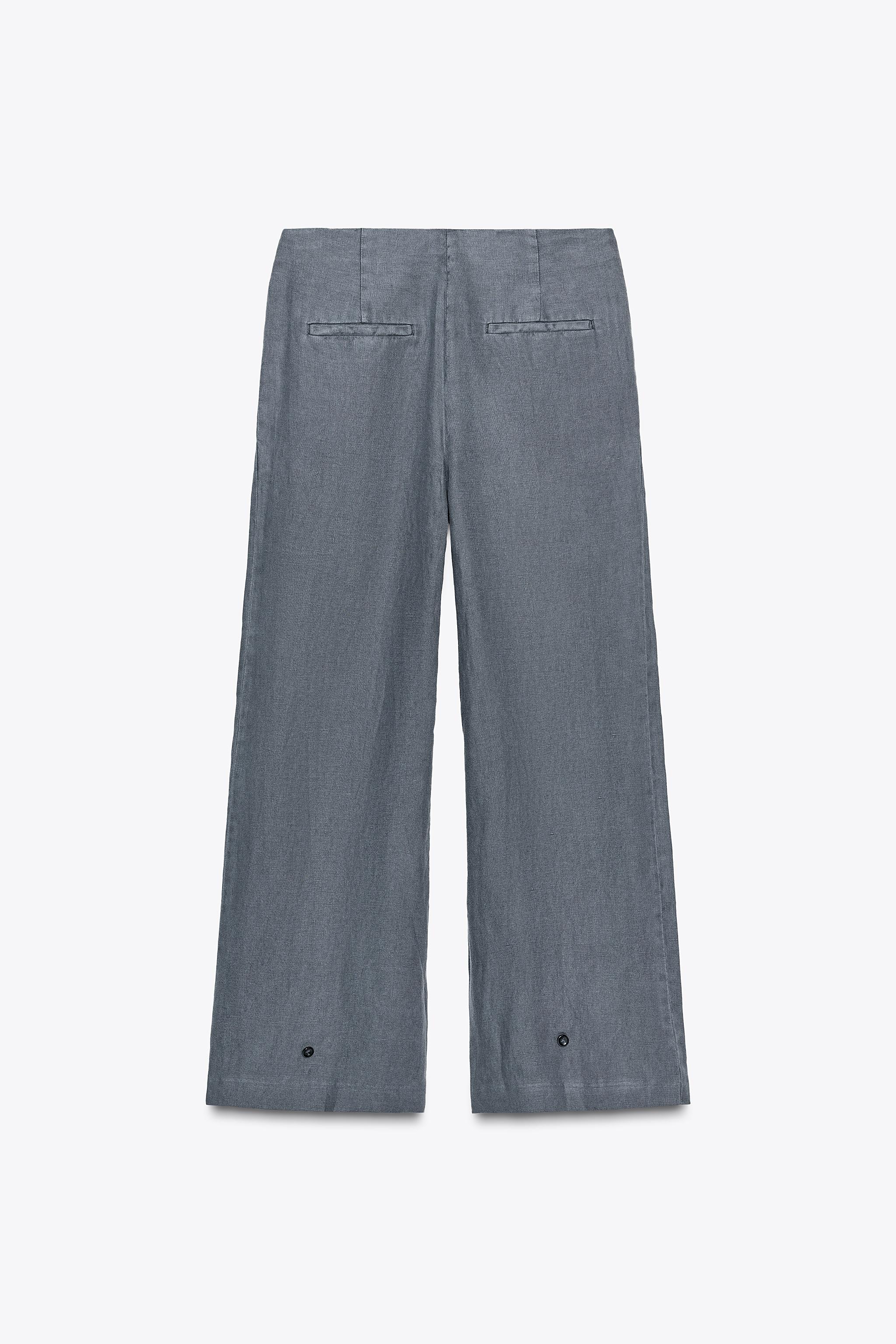 ZW COLLECTION PLEATED LINEN PANTS